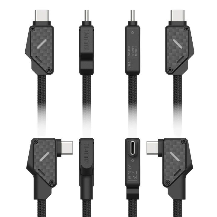 Cable Aulumu M07 Light Carbon USB-C 240 W · 1,2 m