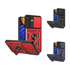 Funda Armadura con Tapa Deslizante Samsung A36 5G Cámara y Anillo | Wephone Mayorista