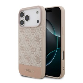 Funda Guess para iPhone 17 Pro – Colección 4G Bottom Stripe – Rosa