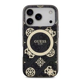 Funda Guess iPhone 17 Pro Max Negro MagSafe | Peony 4G Pattern
