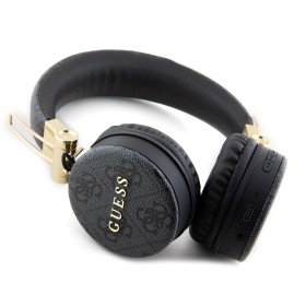 Auriculares Guess Bluetooth Gris Oscuro 4G | Diseño Circular y Lujoso