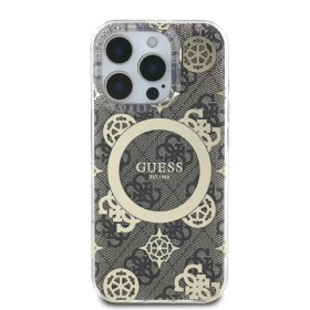 Funda Guess para iPhone 16 Pro Ma Peony on 4G  – Marrón MagSafe