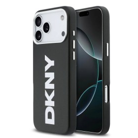 Funda Premium DKNY para iPhone 17 Pro Max con MagSafe y Logotipo Vertical Grande – Negro