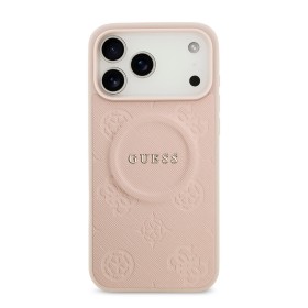 Funda Guess iPhone 17 Pro Rosa MagSafe | Peony Hot Stamp PU