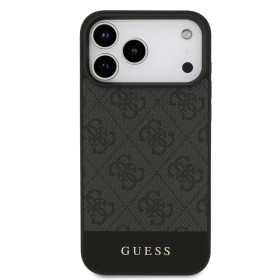 Compra al por Mayor la Funda Guess para iPhone 17 Pro Max – Colección 4G Bottom Stripe – Gris Oscuro
