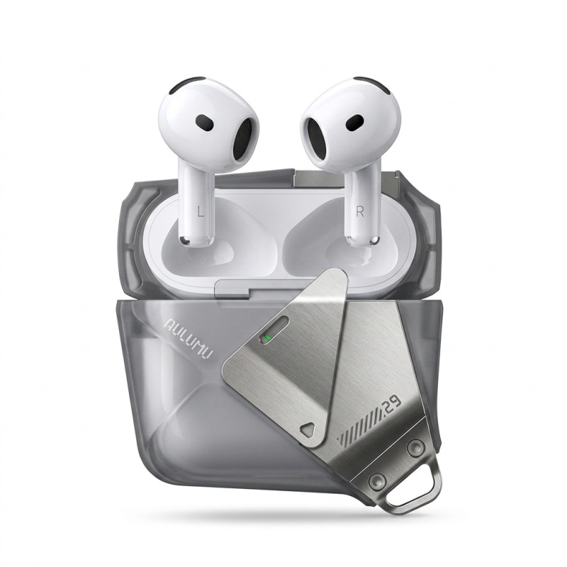Funda Aulumu A29 AirPods 4 Gris Translúcido | Mayorista