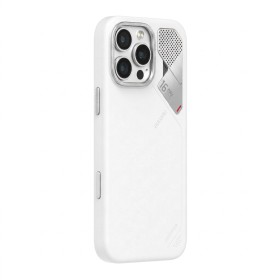 Funda Aulumu A16 MagSafe iPhone 16 Pro Max Blanco y Negro | B2B